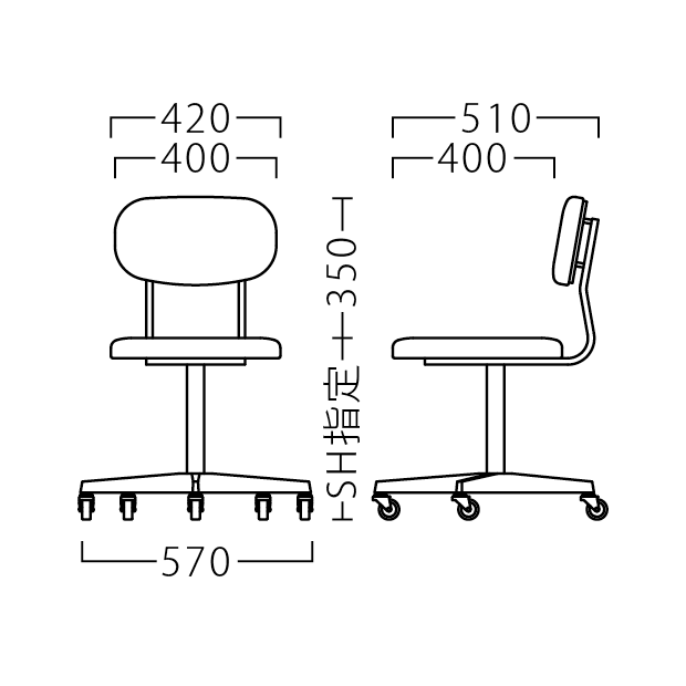 ノワイスBL・BR(キャスター付)