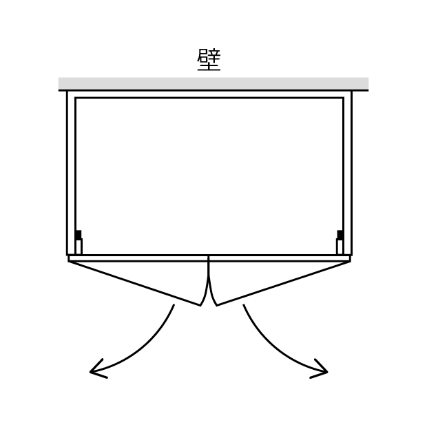 ストックウォールベンチ台輪BASE B(単色) W610〜900
