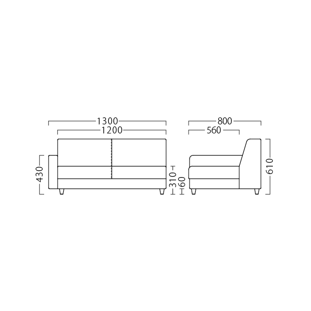 ローレル右アームNA W1300