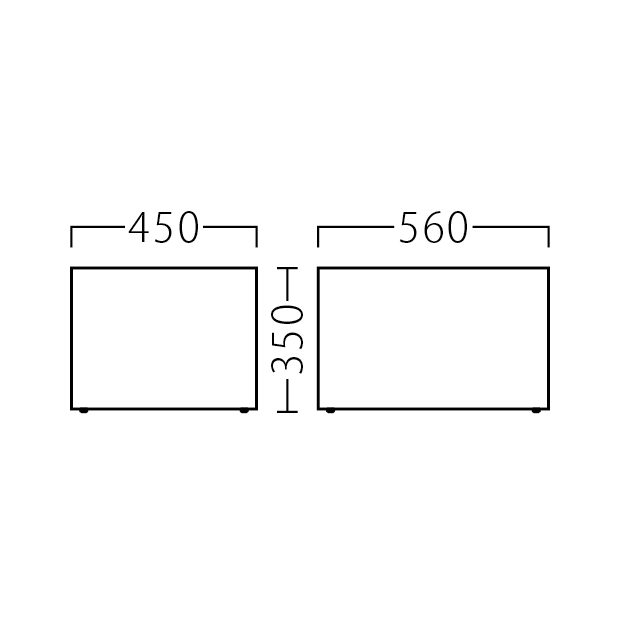 コンフルサイドテーブルWN W450