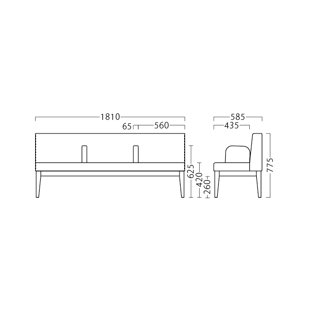 ジンガーBR W1810(中肘付)