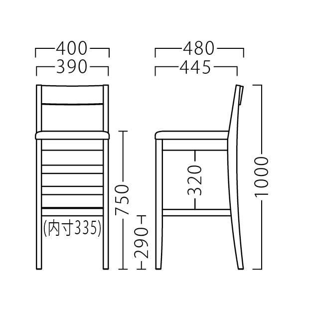 朋スタンド(白木)